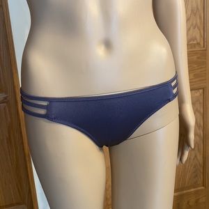 Shade & Shore - purple steel “cheeky” sun coast bikini bottom with open …